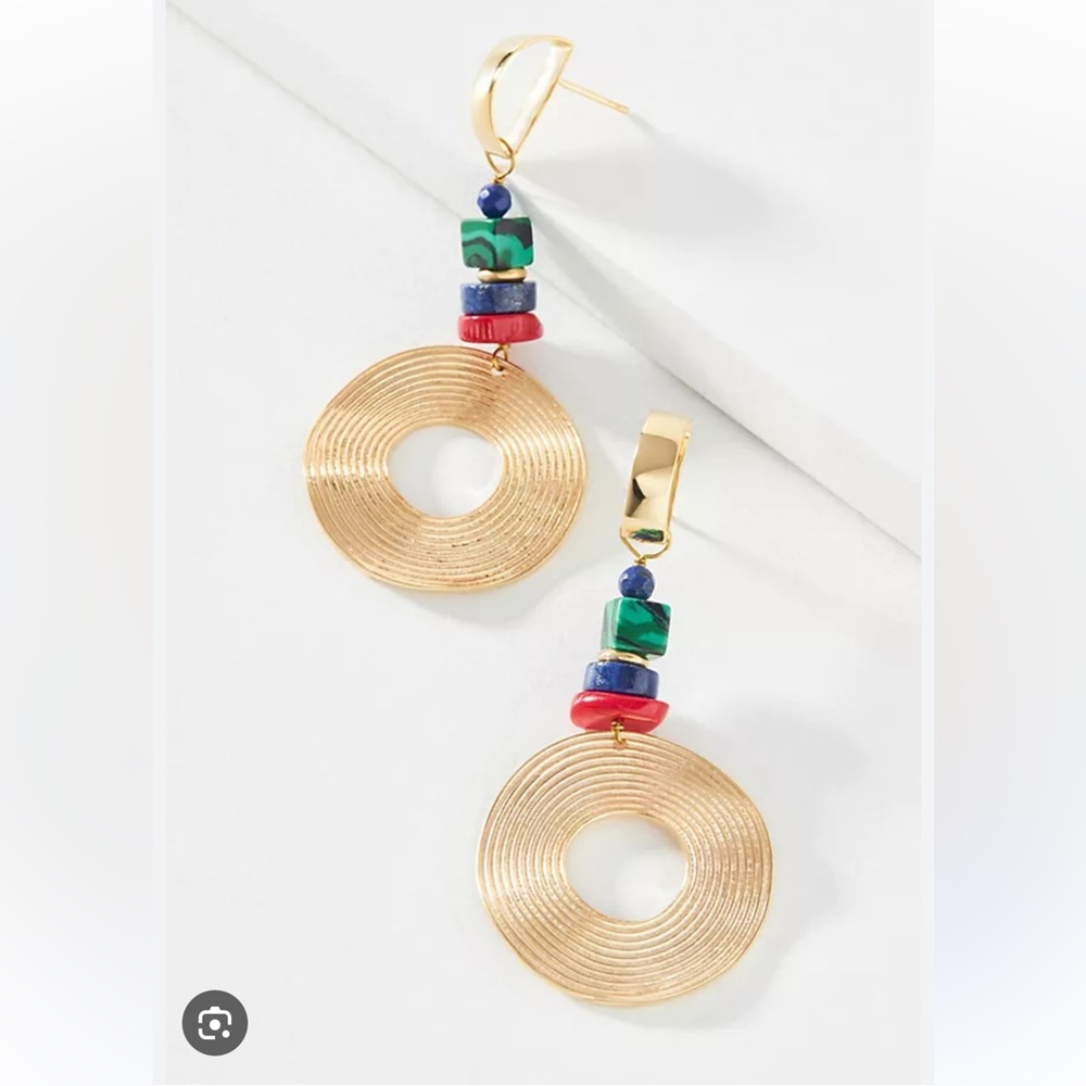 NWOT anthropologie Nectar Nectar Hoop Drop Earrings